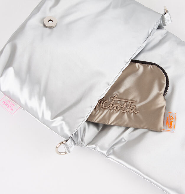 MONEDERO NYLON METALIZADO